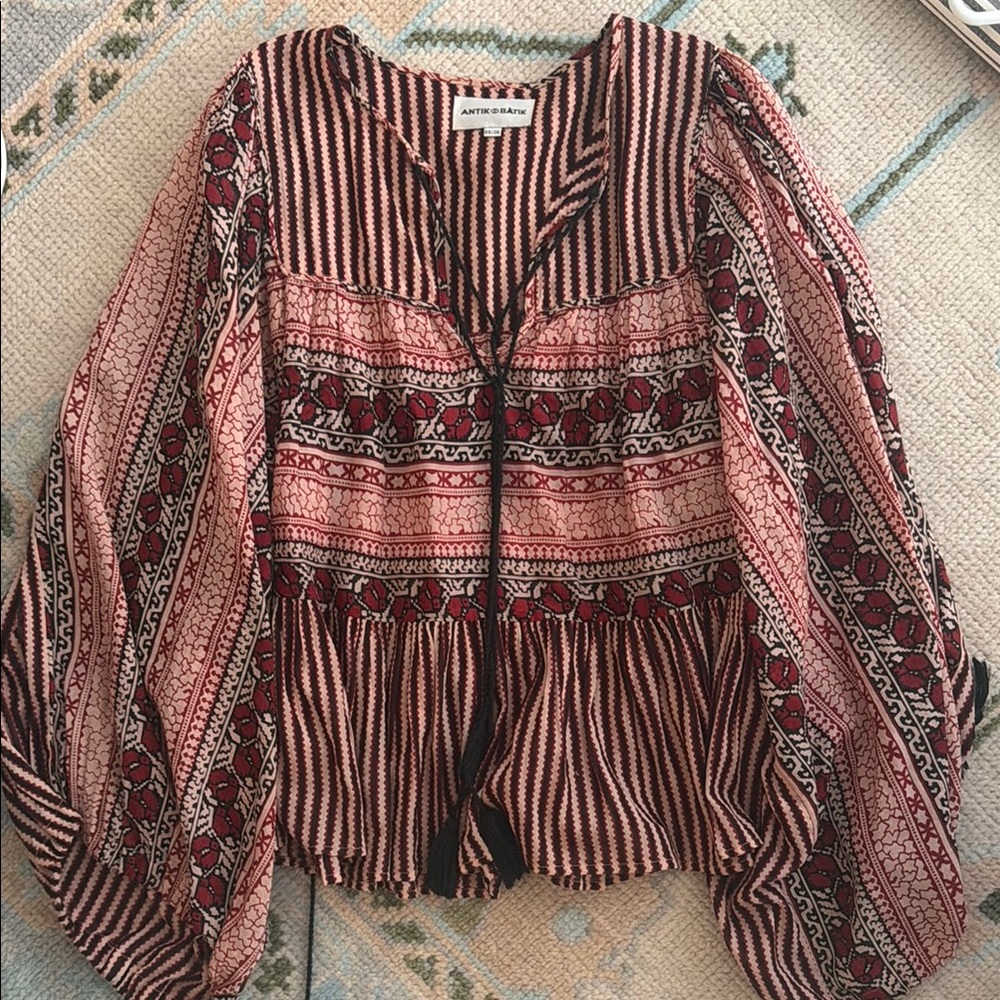 Antik Batik Patterned Blouse XS